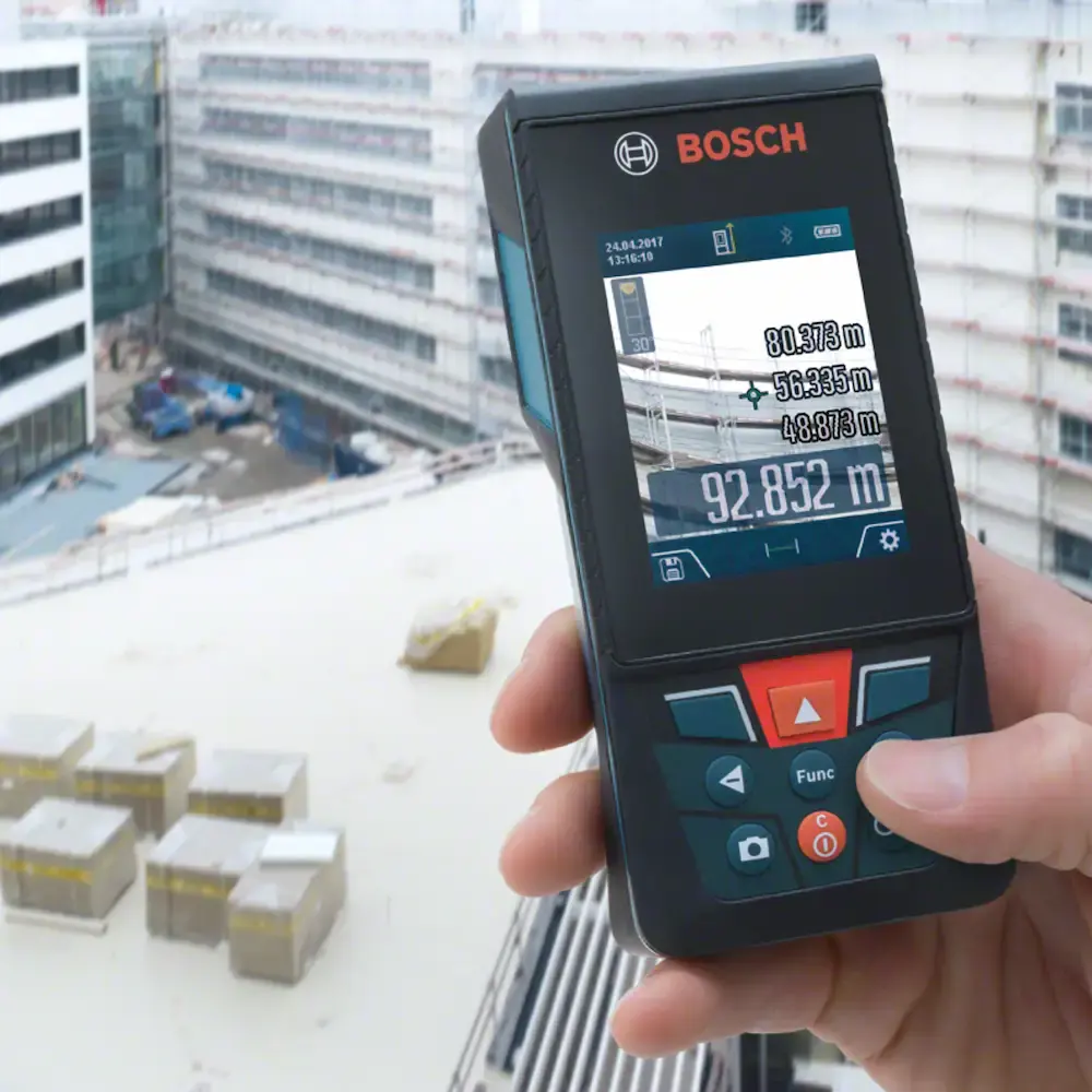 Trena laser Bosch GLM 120 C alcance 120m com Bluetooth — fotografia 8