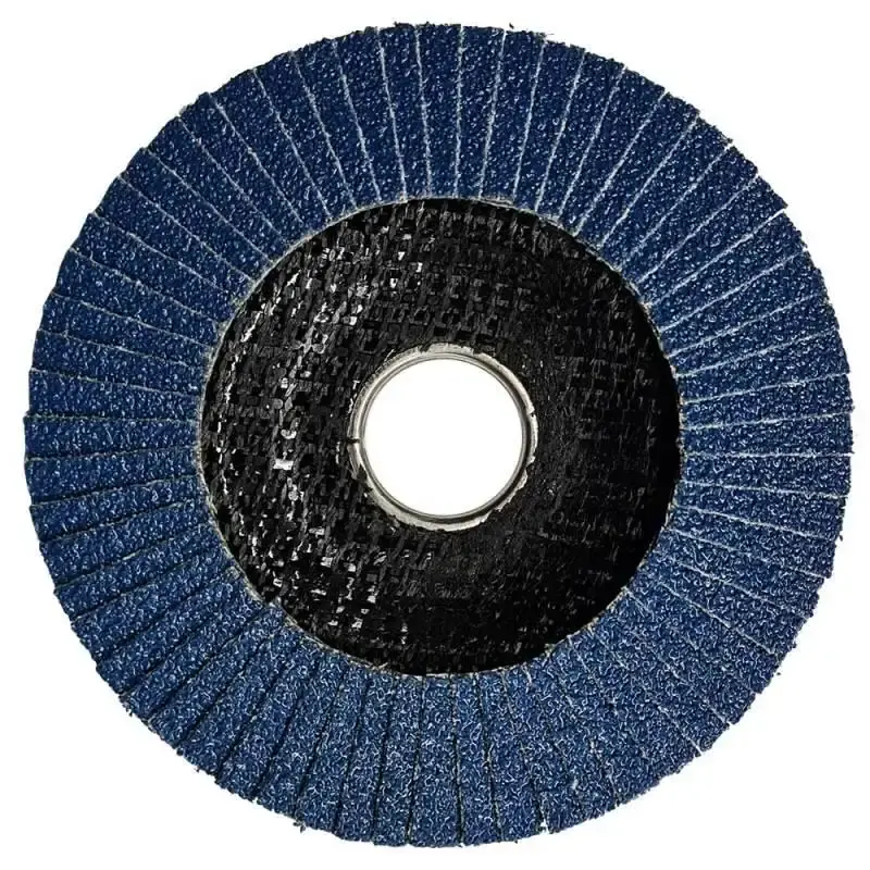 Disco de lixa flap 4.1/2 POL 115 MM aço inox grão 100 kit com 10 unidades Evald Evald — fotografia 4