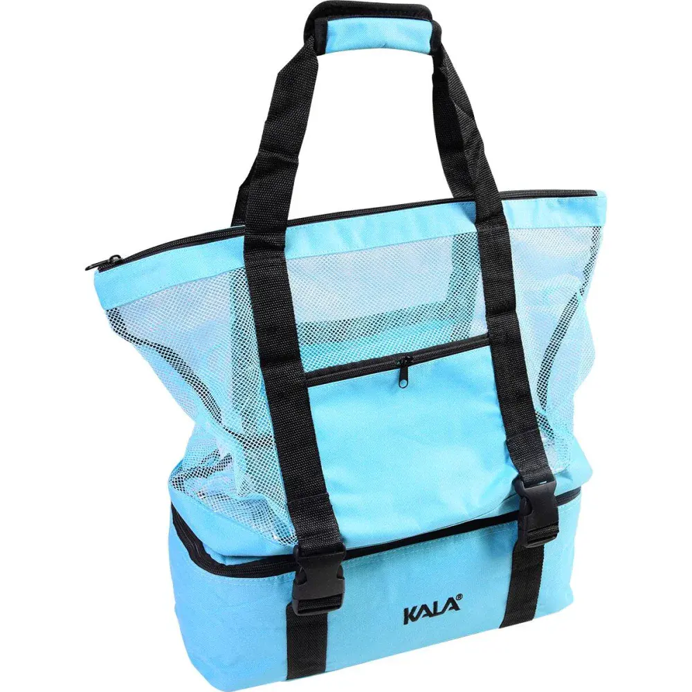 Bolsa térmica sintética 2 em 1 azul 35L Kala — fotografia de referência