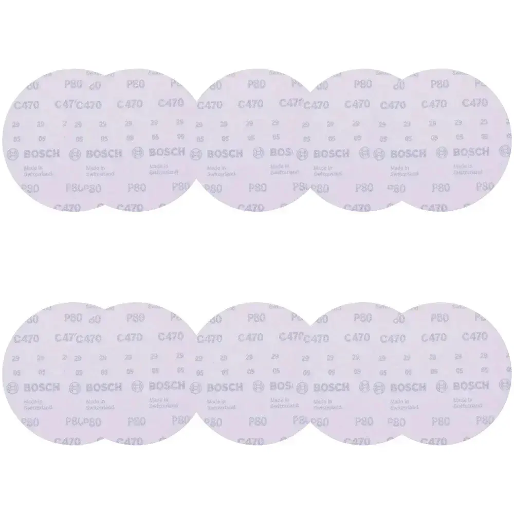 Lixa disco velcro 115MM para madeira Bosch – 10 peç — fotografia 7