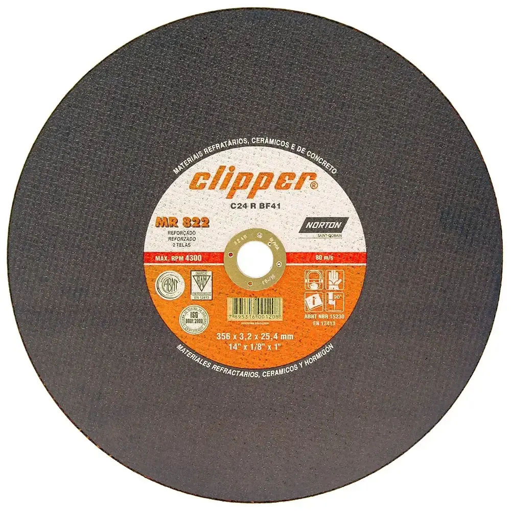Disco de corte 14POL 2 telas clipper 66252842995 Norton — fotografia de referência