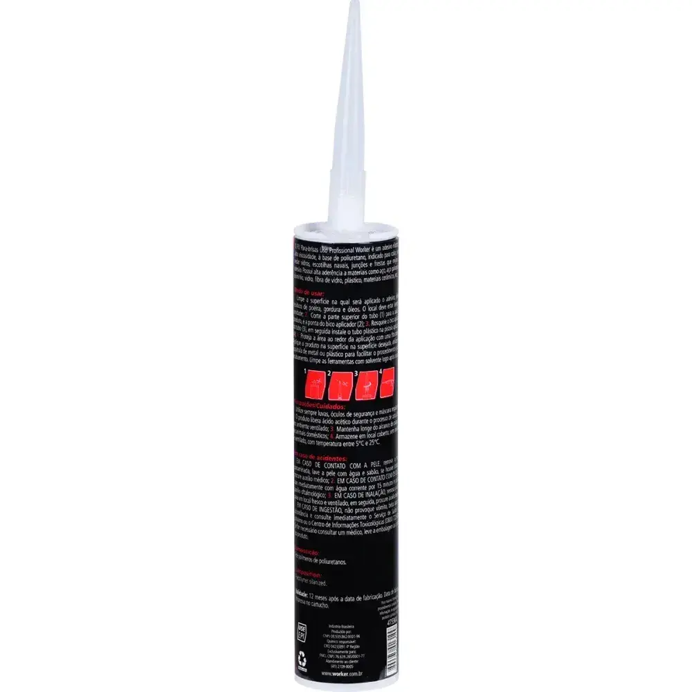 Adesivo para fixar para-brisa em pu preto 400G Worker — fotografia 7