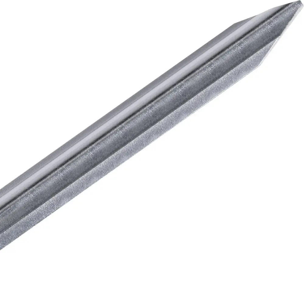 Espeto simples de chapa galvanizada com cabo de madeira 65CM Kala — fotografia 3