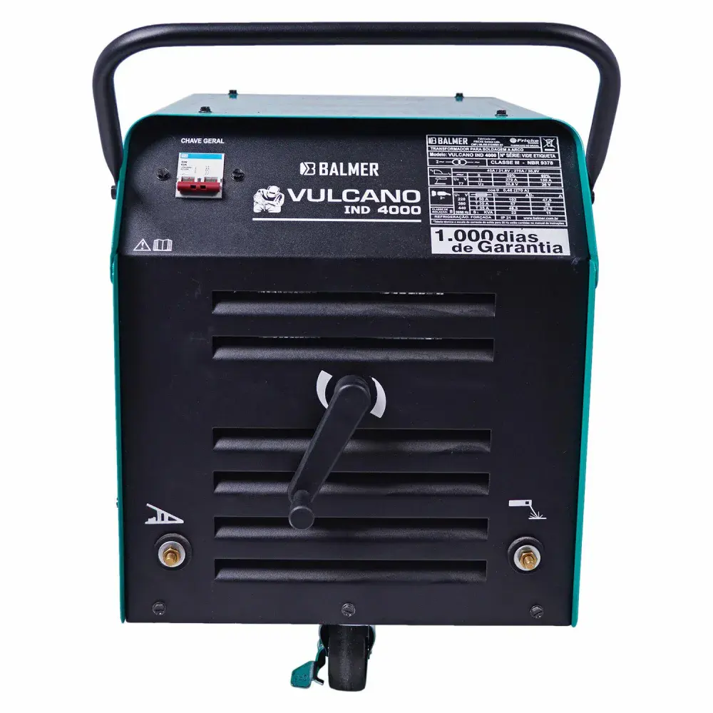 Máquina de solda vulcano ind 4000 270A 77V bifásico Balmer — fotografia 4