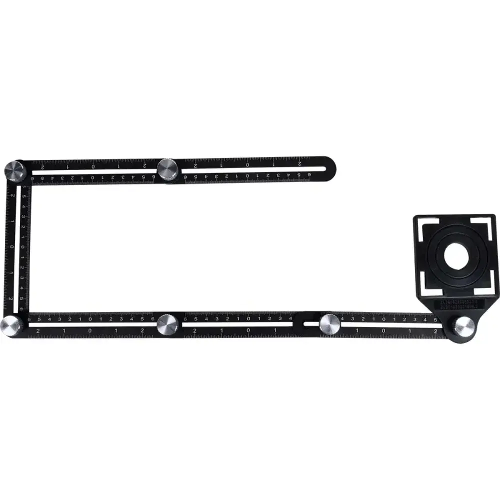 Esquadro articulado em alumínio com 6 seções 6X12CM Worker — fotografia 6