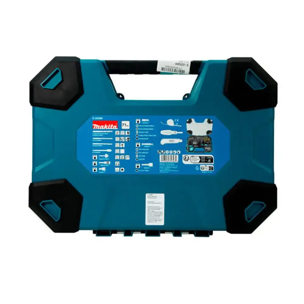 Kit de acessórios maccess com 71 peças E-22589 Makita — fotografia 2