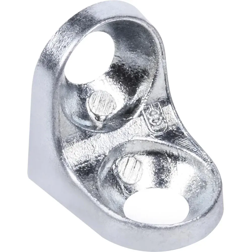 Suporte para prateleira 2 furos zincado zamac 50 peças Albras — fotografia 5