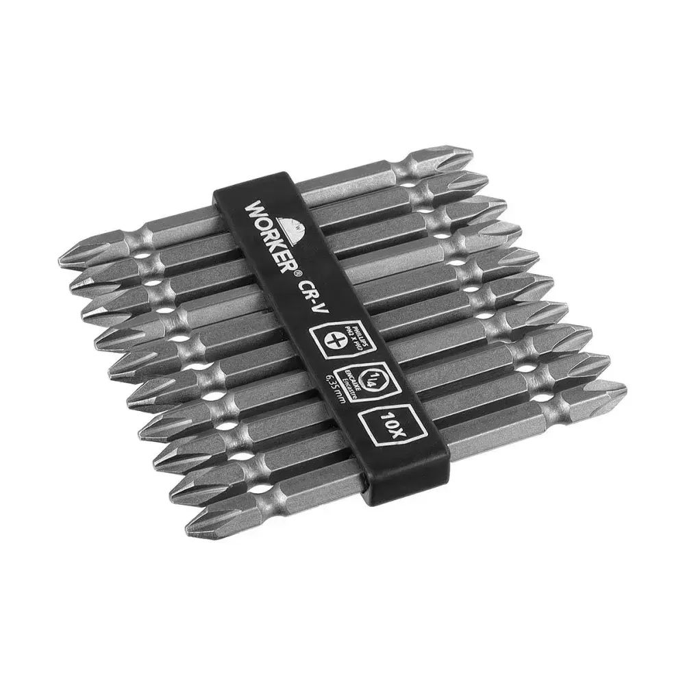 Bits para parafusadeira phillips PH2 3.9/16 - 90MM Worker — fotografia 3