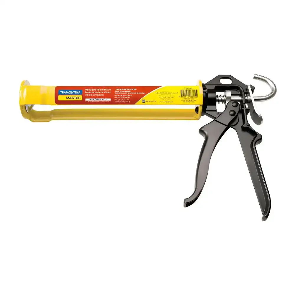 Aplicador de silicone amarelo Tramontina — fotografia de referência