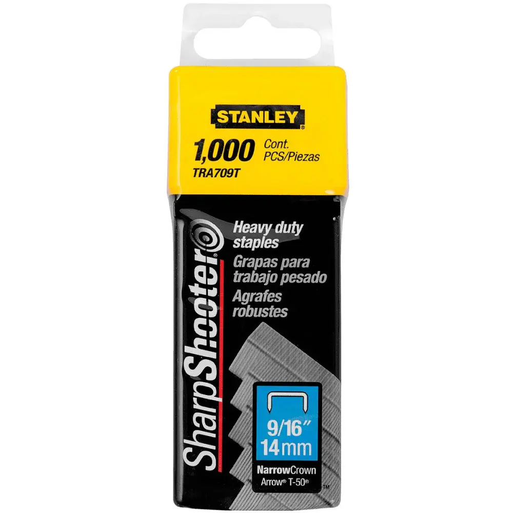 Grampos para trabalho pesado de aço 9/16 g Stanley — fotografia de referência