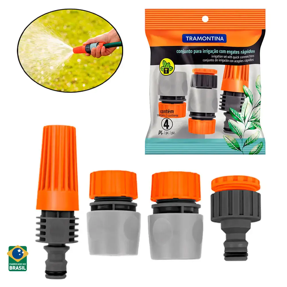 Conjunto Para Mangueira irrigação 4 Peças 78580/610 TRAMONTINA — fotografia de referência