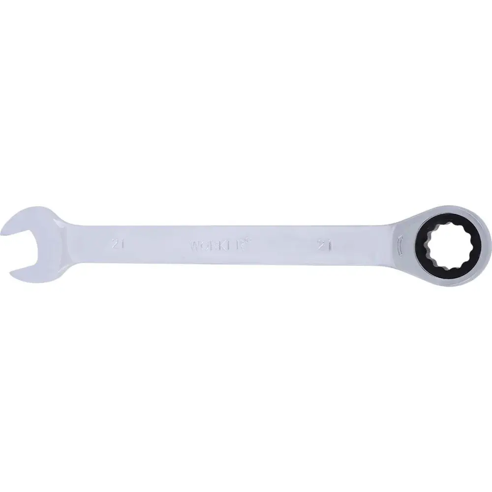 Chave combinada com catraca cromo vanádio 21MM Worker — fotografia de referência