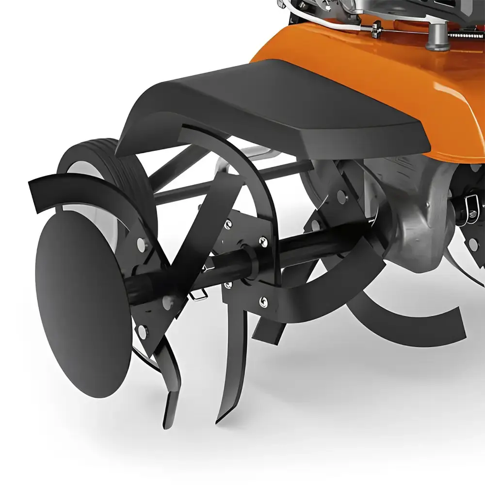 Motocultivador gasolina 7,0 HP 4T 252 CC enxadas e rodas MH710 Stihl — fotografia 4