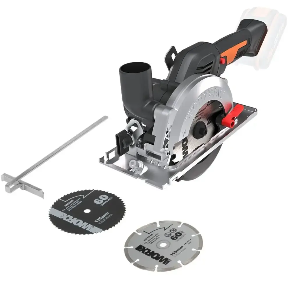 Serra multiuso tico tico 20V com serra circular MAX worksaw worx Positec — fotografia 3