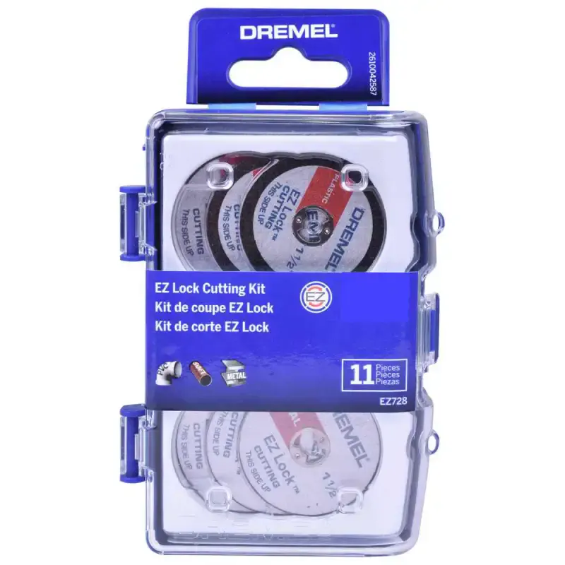 Kit para Mini Retífica DREMEL EZ728 c/ 11 Peças para Cortar EZ-LOCK DREMEL — fotografia de referência