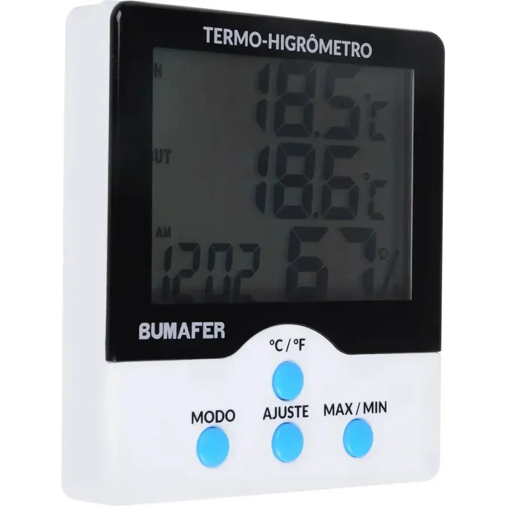 Termo higrômetro digital de temperatura e umidade 1,5M Bumafer — fotografia 9