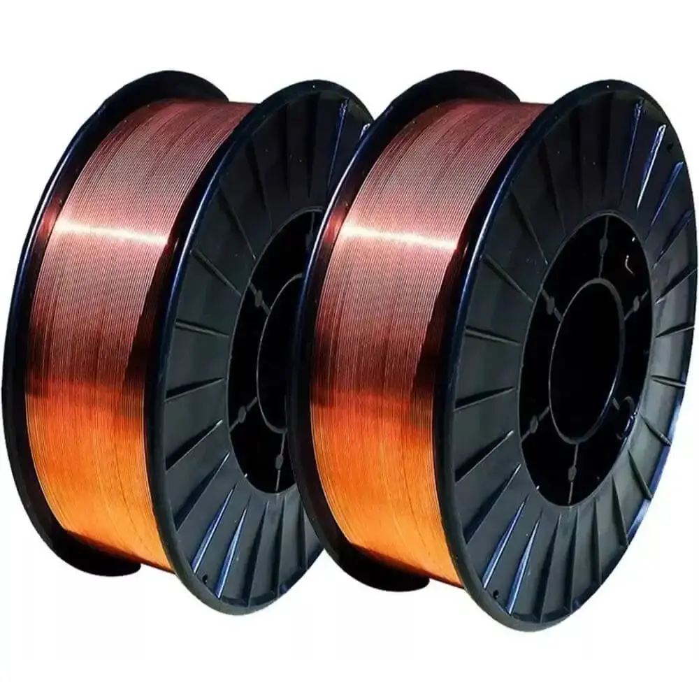 Kit 2 arames para solda MIG rolo 5 kgs 0.8MM ER70S-6 Evald — fotografia 2