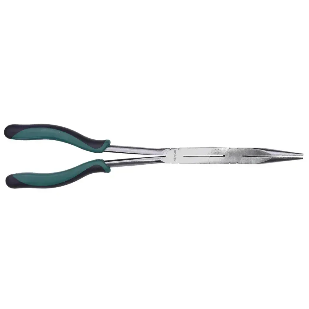 Alicate bico meia cana extra longo reto 34 cm ST70711ST Sata — fotografia 7