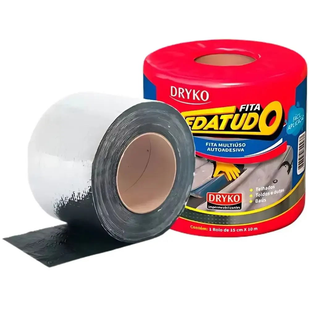 Fita Autoadesiva Asfáltica Vedatudo 15 CM x 10 Metros DRYKO
