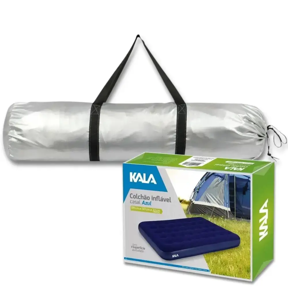Barraca para camping 7 pessoas canyon com colchão inflável de casal Kala — fotografia 4