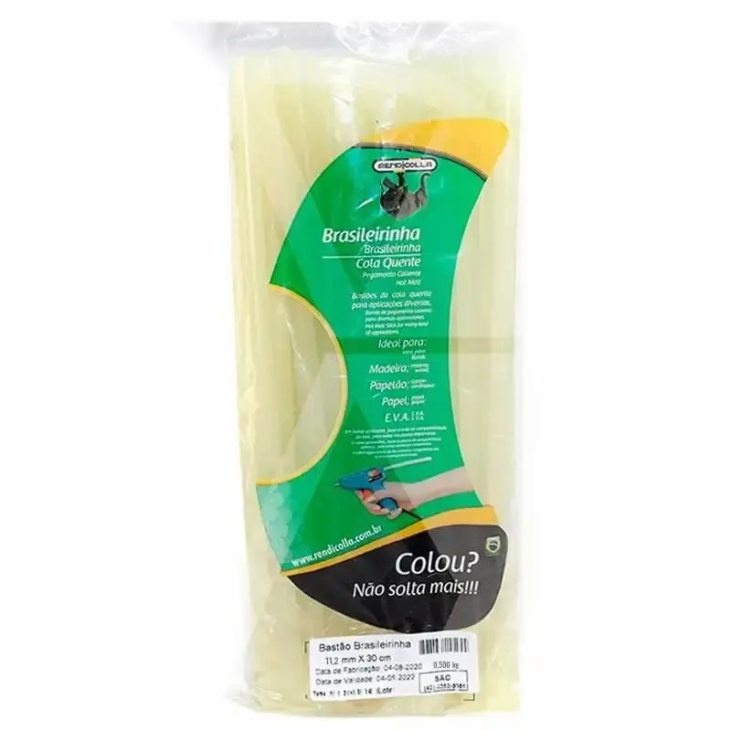 Refil em bastão 11.2MM silicone grosso para pistola 500G brasileirinha Rendicolla