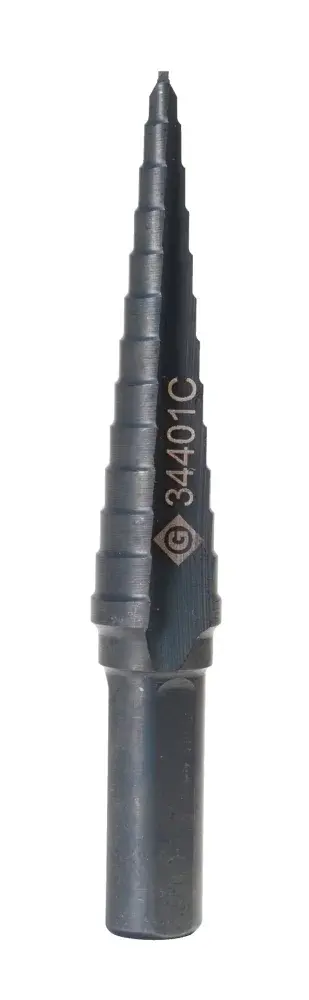 Broca escalonada modelo 1/8–1/2 haste 3/8 Greenlee — fotografia 6