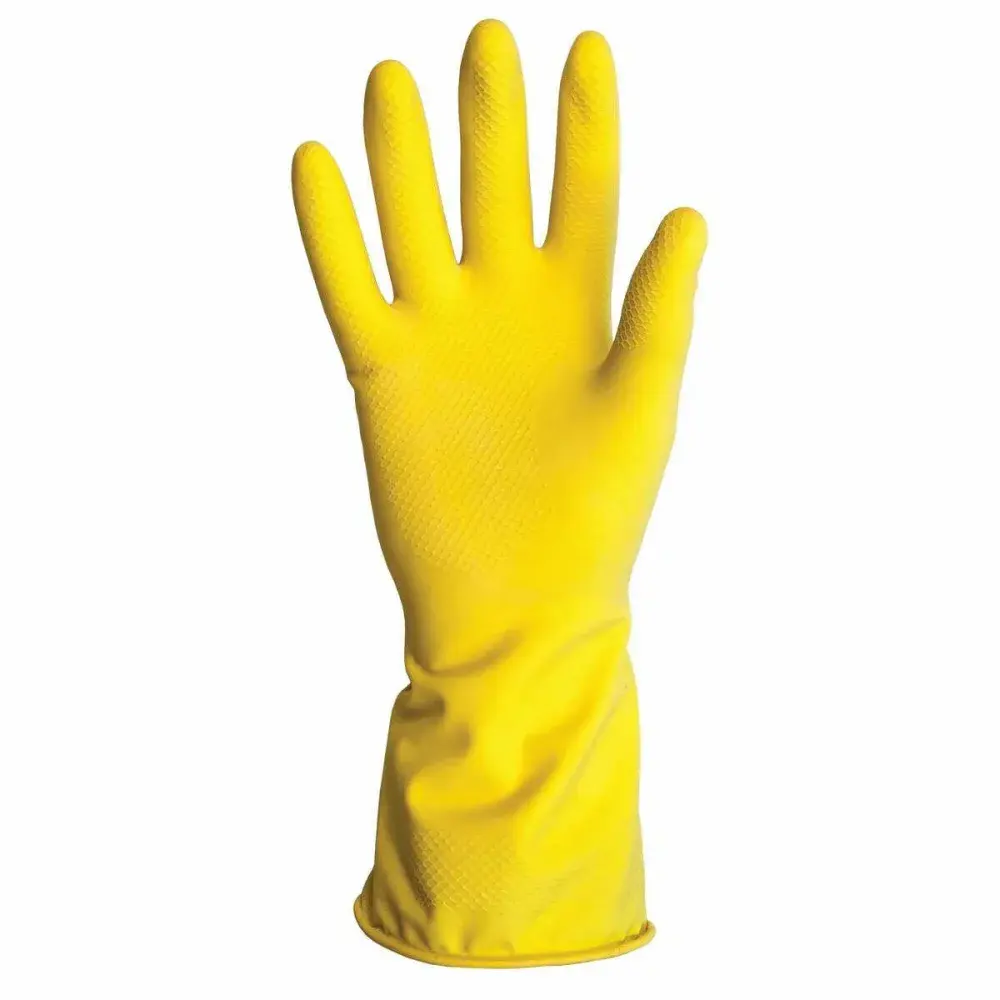 Luva látex light tamanho pequeno amarelo Kalipso — fotografia 5