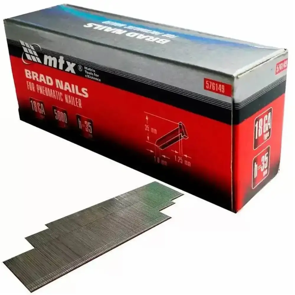 Pinos para pinador pneumático com 5000 peças F-20 MTX — fotografia de referência