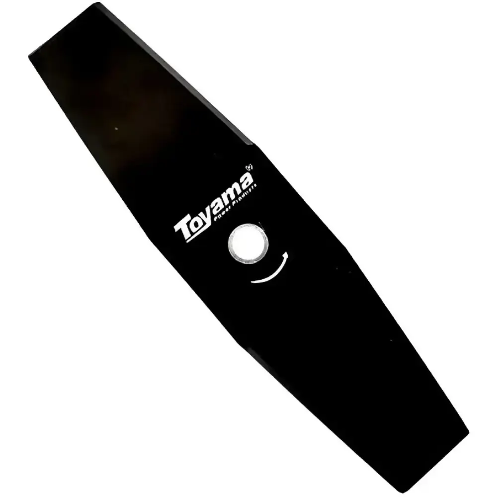 Lamina 2 pontas para roçadeira 350×25,4×2,7MM Toyama — fotografia de referência
