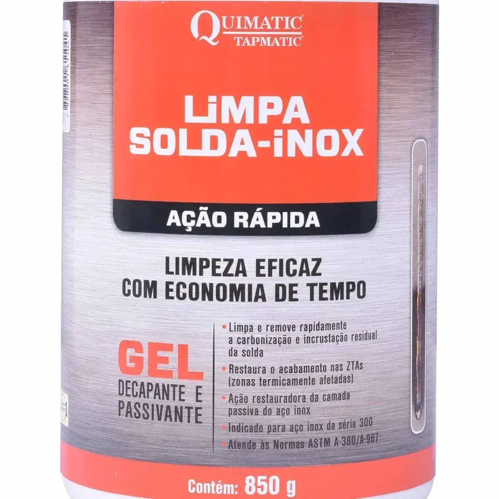 Limpa solda-inox ação rápida 850G LT1 quimatic Quimatic Tapmatic — fotografia 10