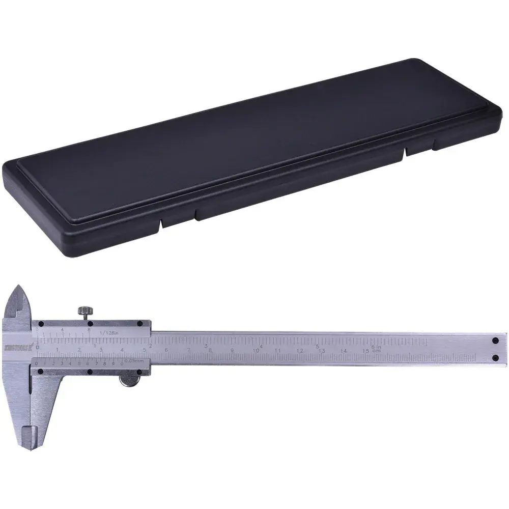 Paquímetro universal 500.150 kingtools - aço carbono fosco 150MM graduação de 0,05MM King Tools