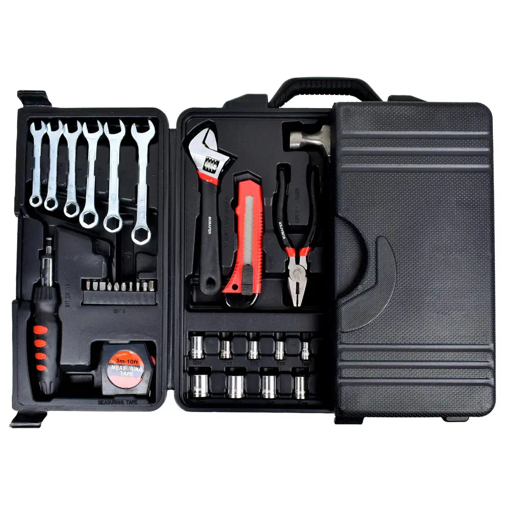 Kit de ferramentas em aço carbono com 160 peç Bumafer — fotografia 3