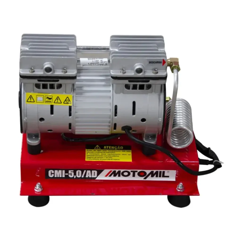 Motocompressor ar direto isento de óleo CMI-5,0 127V MotoMil — fotografia de referência