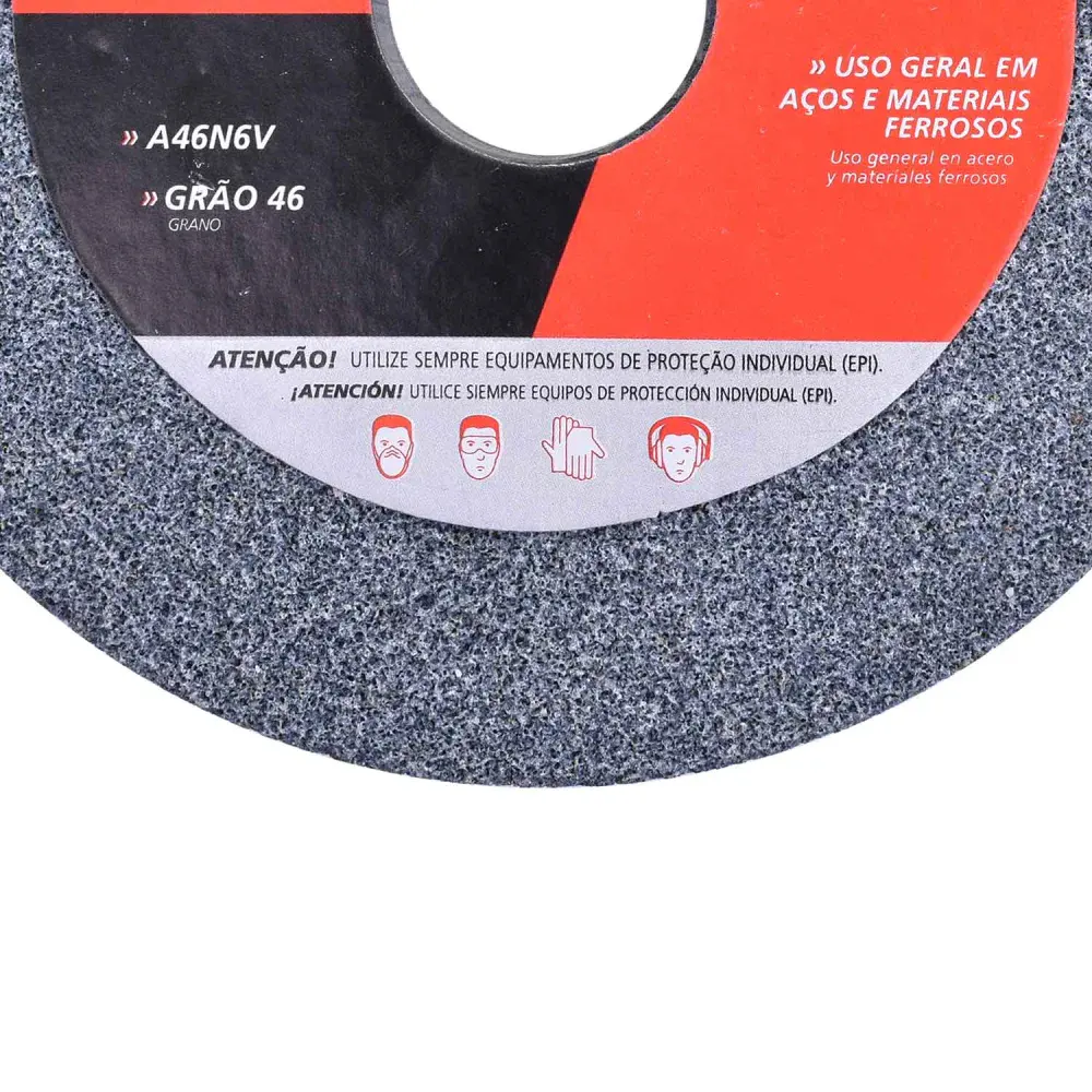 Rebolo reto uso geral 6” x 3/4” Worker — fotografia 5