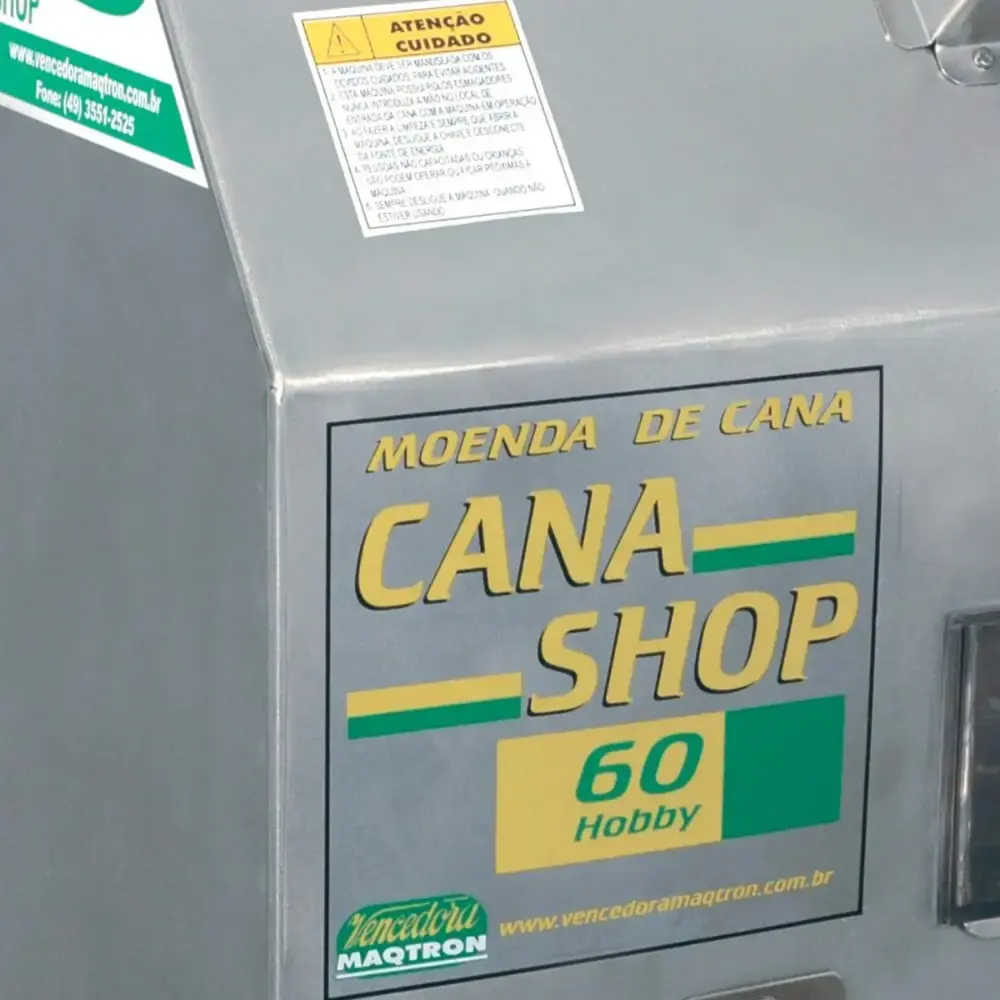 Engenho para cana inox cana-shop 60 elétrica 110V/220V Maqtron — fotografia 4