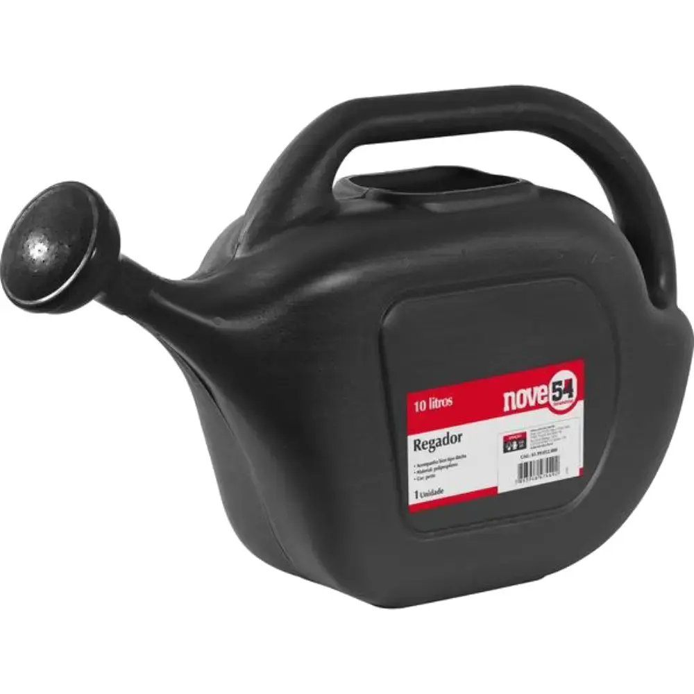 Regador plástico 10 litros preto Nove54