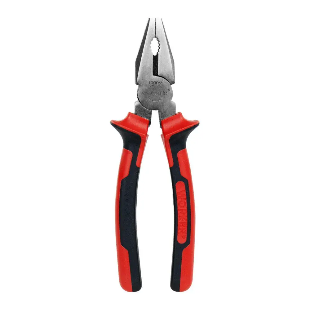 Alicate universal aço carbono 8 com isolação 1000V Worker — fotografia de referência