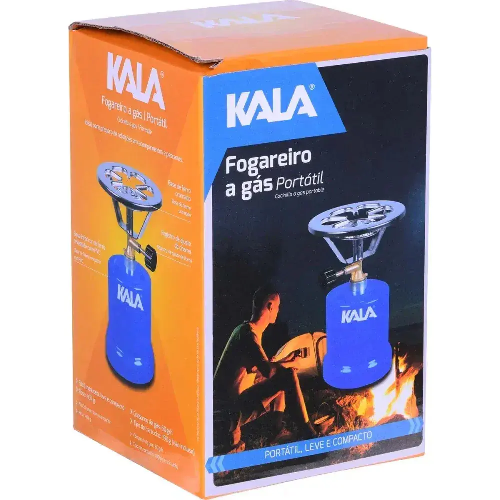 Fogareiro portátil a gás azul 60G/H Kala — fotografia 12
