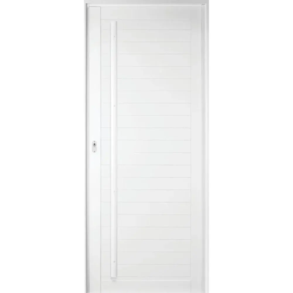 Porta lambri em alumínio com puxador br direita 210X100CM Metalflex