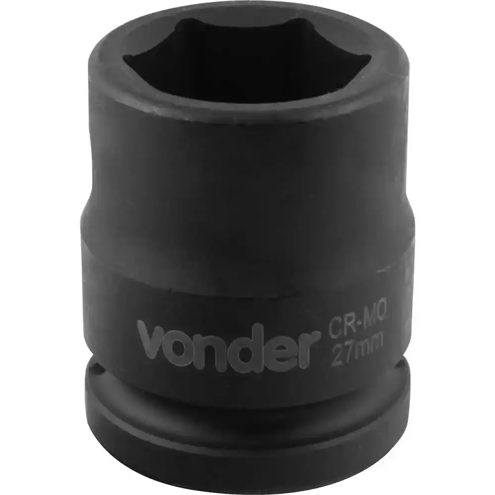 Soquete Sextavado Encaixe 3/4 polegada 27Mm Cromado VONDER — fotografia 4