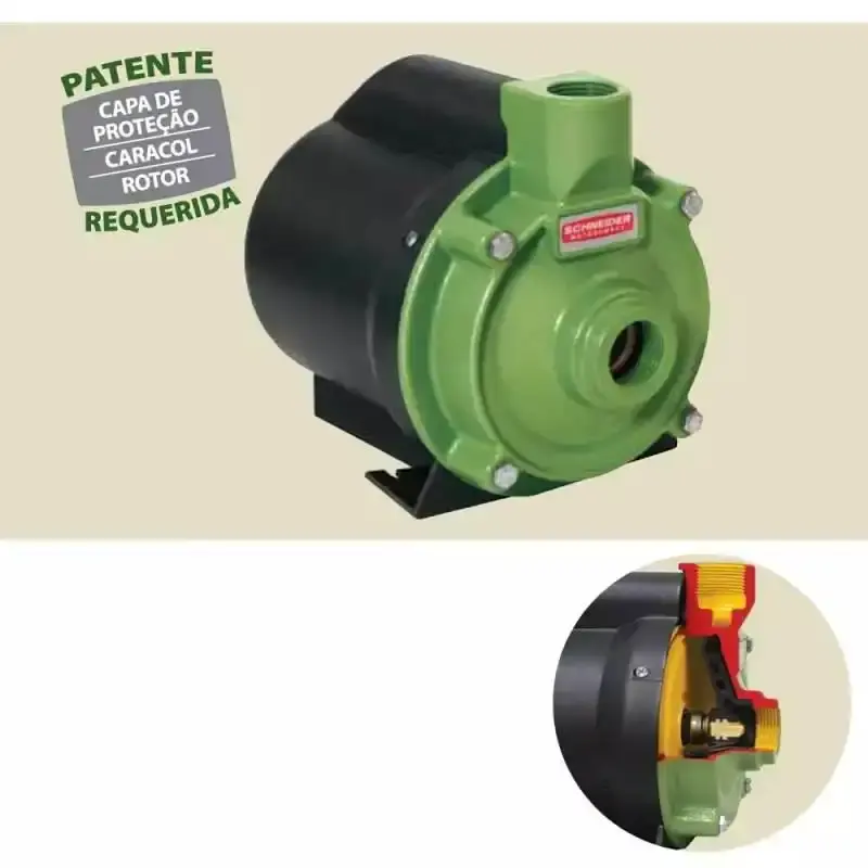 Bomba centrífuga 1,0 CV monofásica BCR-2010 Schneider 110 V — fotografia 4