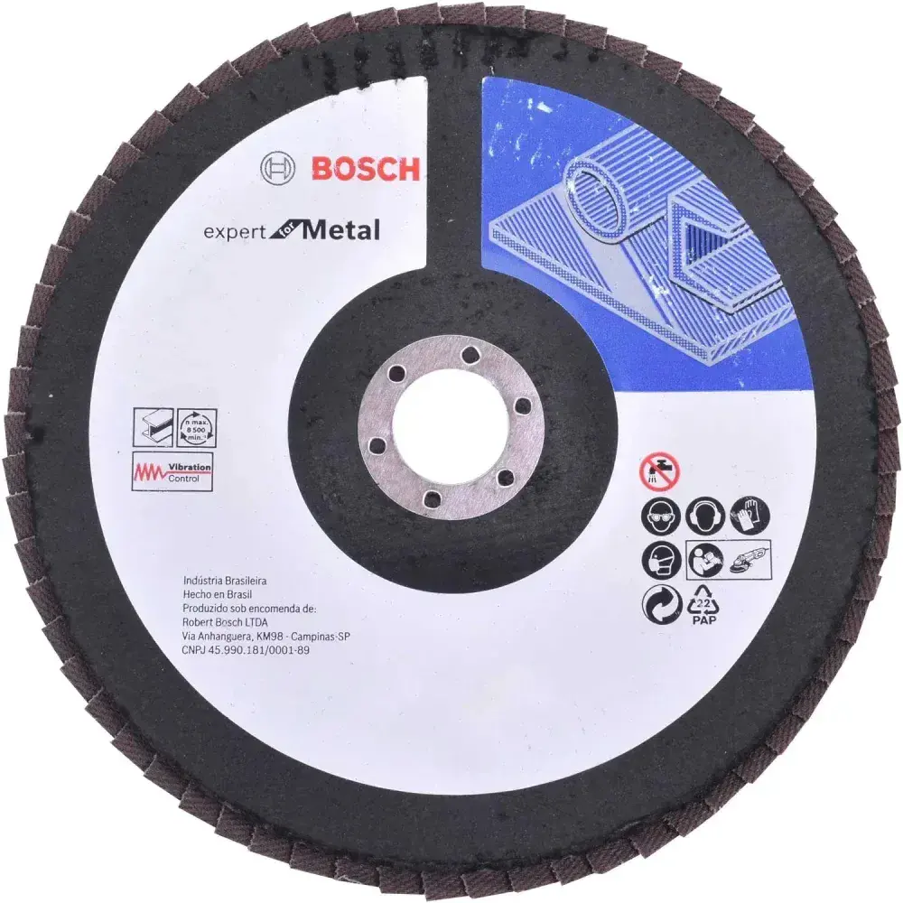 Lixa disco flap expert for metal 180 x 22,23MM G120 Bosch — fotografia 5