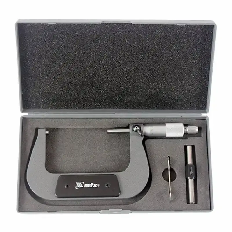 Kit paquímetro digital 6 pol DC-6 Western + micrômetro externo analógico de 75 a 100MM MTX — fotografia 5