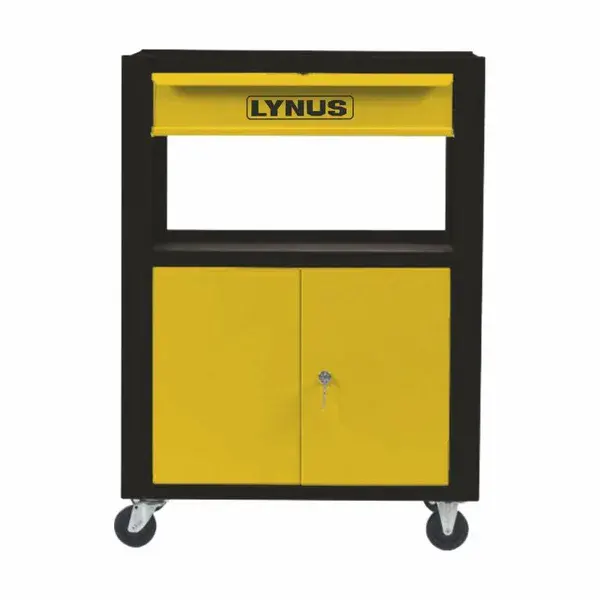 Carrinho de ferramenta C/ Prateleiras Gaveta e Porta CFL-602 - Lynus — fotografia de referência