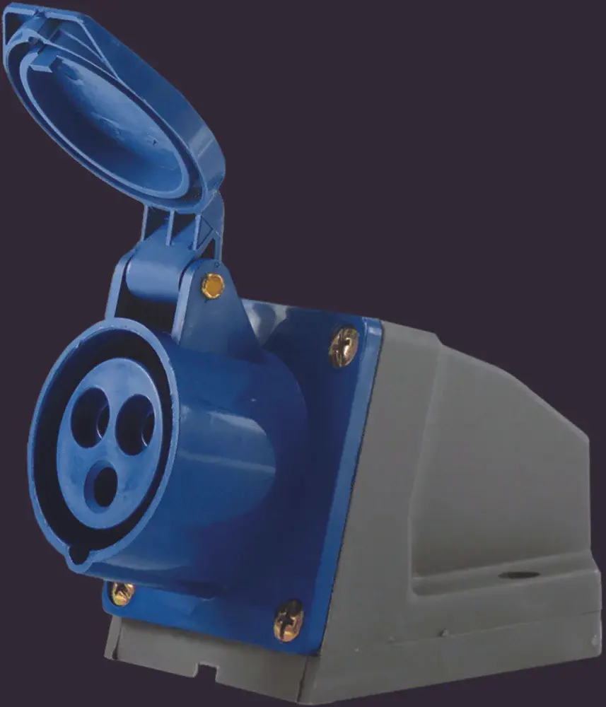 Tomada sobrepor 2P+T 16A 200/250V 6H azul Soprano