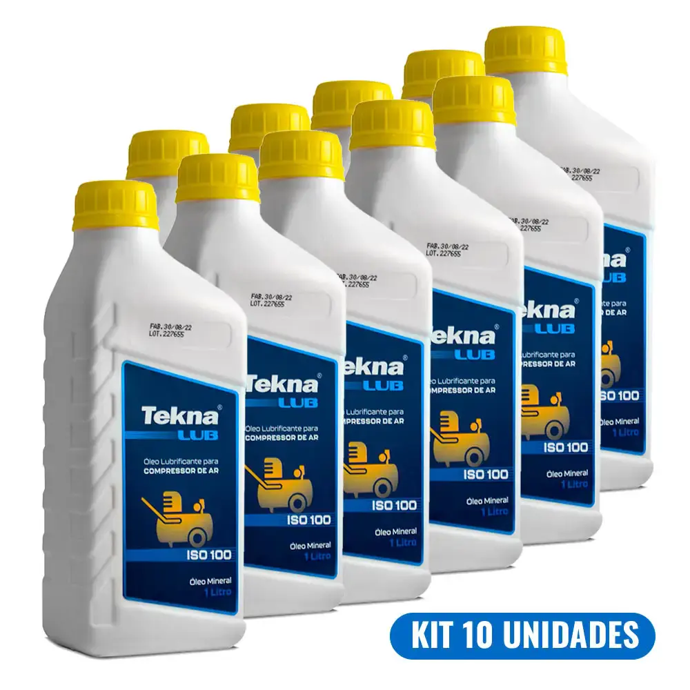 Kit óleo para compressor 1 litro 10 unidades 900340 Tekna — fotografia de referência