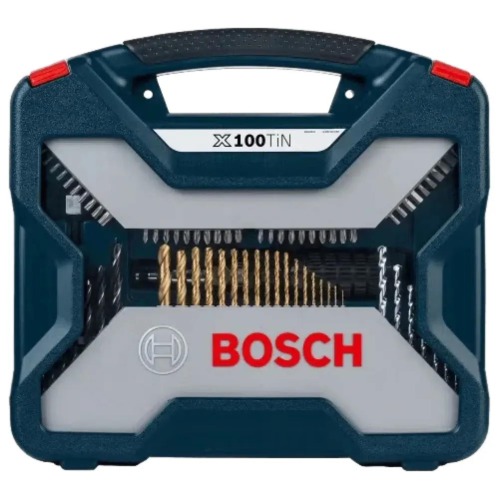 Jogo de brocas e bits titanium x-line com 100 peç Bosch — fotografia 7