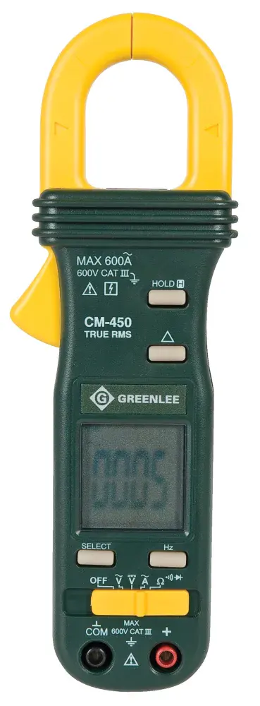 Amperímetro digital CM-450 600A rms Greenlee — fotografia 3