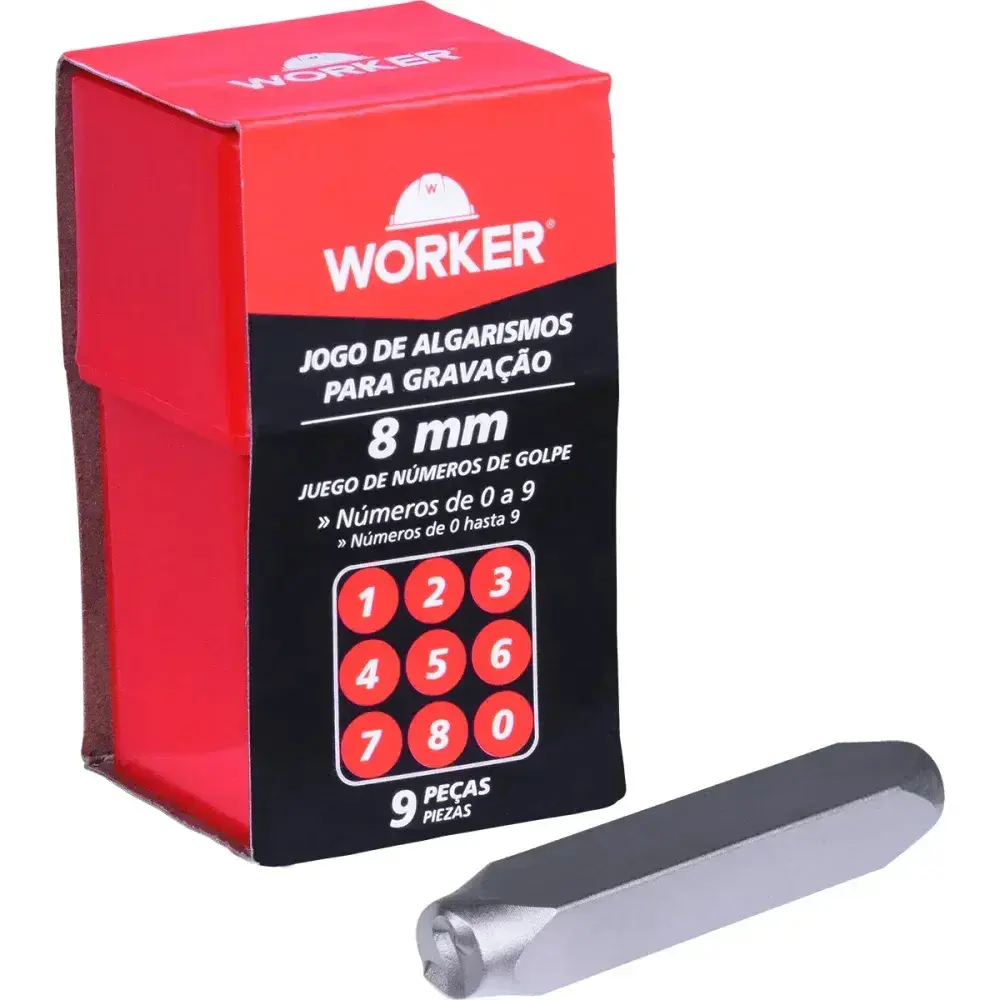 Jogo de algarismo para gravação 8MM Worker — fotografia 6
