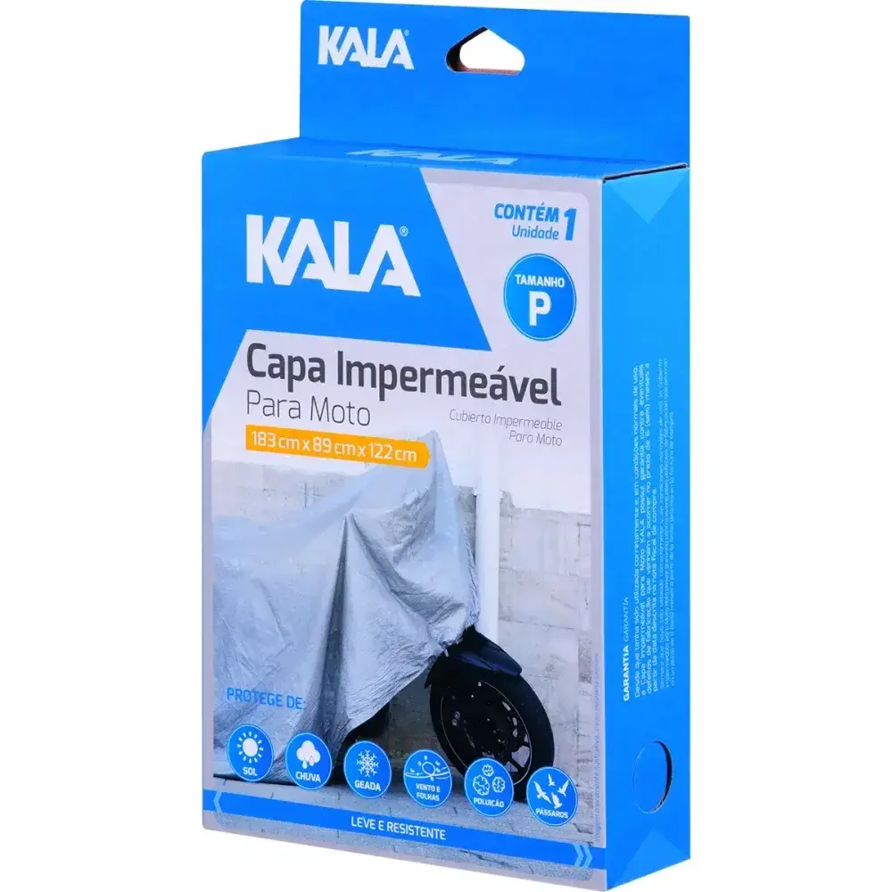 Capa de proteção impermeável para moto tamanho p 1,7M Kala — fotografia 11